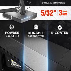 Yzona Heavy Truck Bumpers Compatible with 2007-2018 Jeep Wrangler JK JKU Equipped