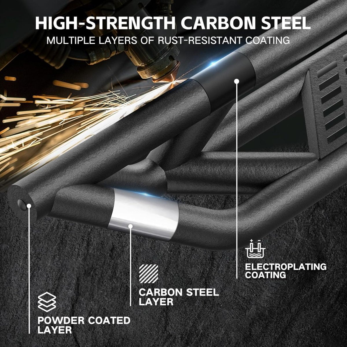 Yzona 2021-2025 Ford Bronco 2 Doors Side Steps