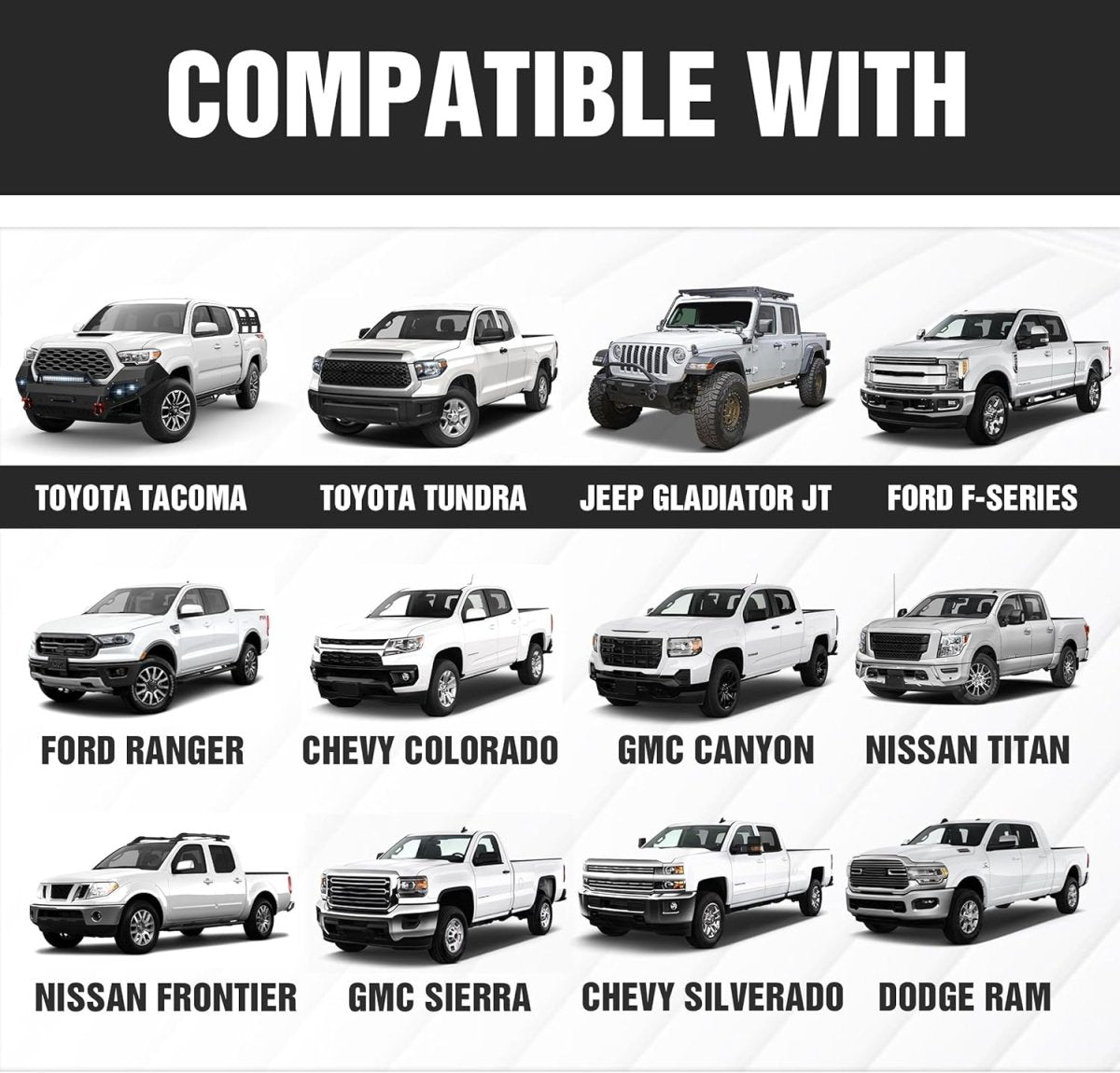 Overland Universal Pickup Ladder Bed Rack | from 46" to 71" Wide | Yzona