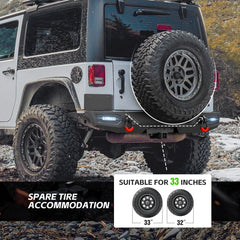 Aftermarket Bumpers for Trucks Compatible with 2007-2018 Jeep Wrangler JK JKU - Yzona