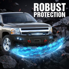 Front Bumpers for Chevy Silverado 1500 2007-2013 2nd Gen Chevy Silverado 1500 Pickup Truck Bumper w/Winch Plate | Yzona