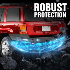 Factory Replacement Bumpers Compatible with 1999-2004 Jeep Grand Cherokee WJ 2nd Gen - Yzona