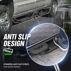 Side Step for Chevy Silverado & Sierra 1500 1999-2006 | 2001-2006 Silverado & Sierra 2500 3500 HD Extended Cab - Yzona