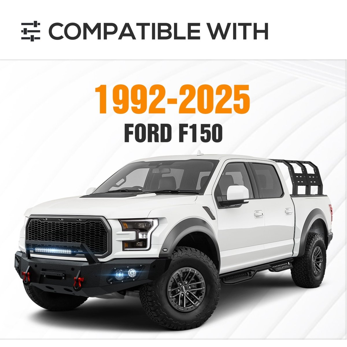 Pickup Truck Bed Rack System for Tent Compatible with 1992-2025 Ford F150 | Yzona