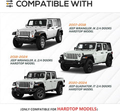 300 LBS Roof Rack for 2007-2024 Wrangler JK JKU JL JLU