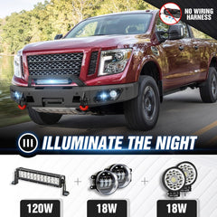 Aftermarket Pickup Truck Bumpers Compatible with 2016-2024 Nissan Titan | Yzona