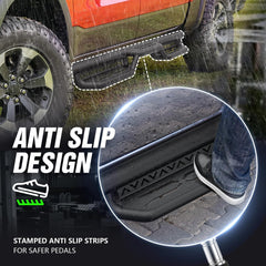 Step Running Boards for Trucks Compatible with 2019-2025 Dodge Ram 1500 Quad Cab New Body Double/Extended Cab - Yzona