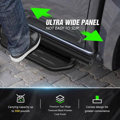 for Jeep Wrangler Running Boards Side Steps Jeep Wrangler JK JKU Unlimited 4 Doors(07-18) | Yzona