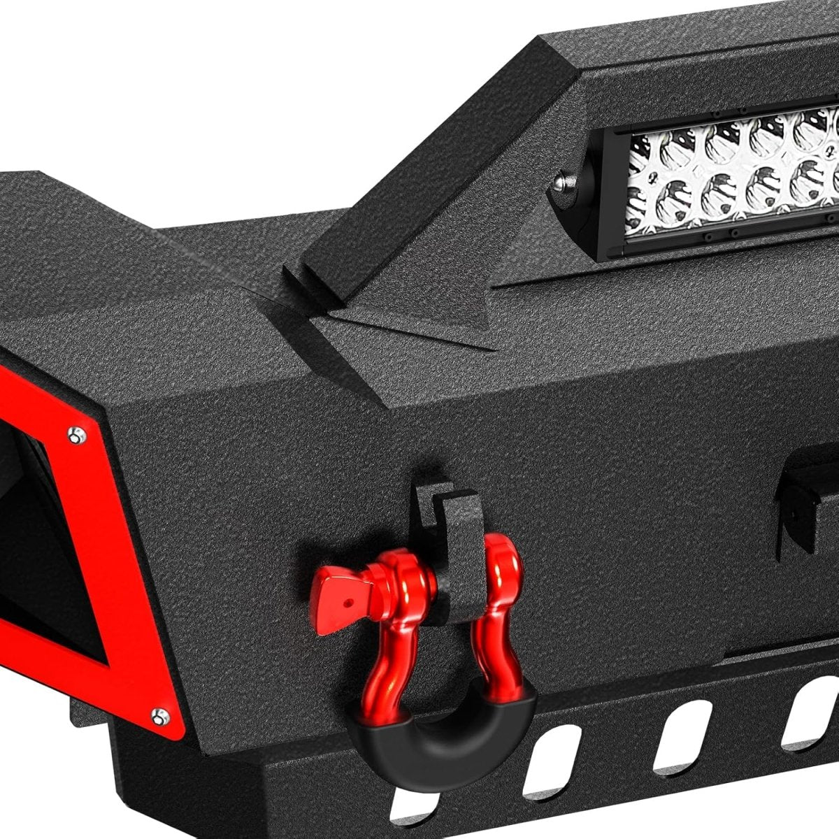 for Tacoma Pickup Truck Front and Rear Bumpers Compatible with 2005-2015 Toyota Tacoma 2nd Gen with Winch Plate | Yzona