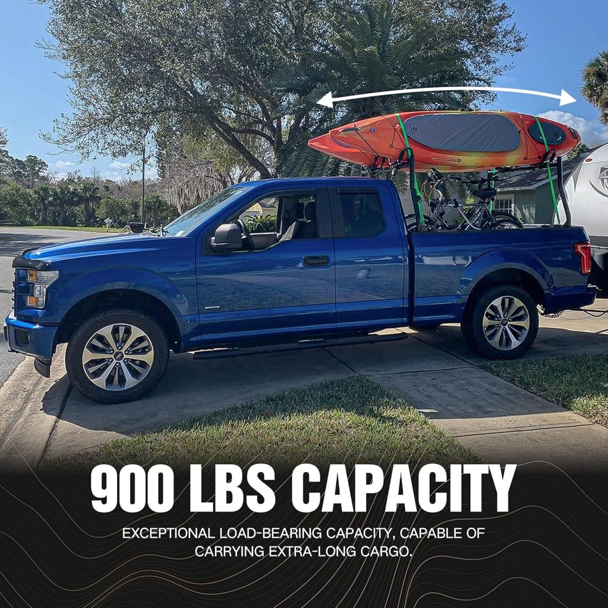 Overland Universal Pickup Ladder Bed Rack | from 46" to 71" Wide | Yzona