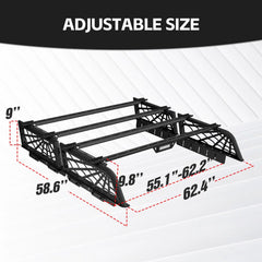 9" High Overland Bed Racks for Jeep Gladiator Compatible with 2005-2025 Toyota Tacoma & 2020-2025 Gladiator JT - Yzona