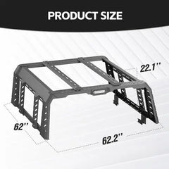 Kayak Pickup Truck Bed Rack Cab Full Height for Jeep Gladiator JT 2020-2025