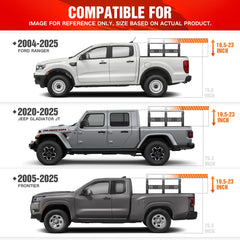 Yzona 2020-2025 Best Offroad Jeep Gladiator Truck Bed Rack