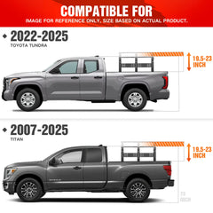 Adjustable Overland Bed Racks for Trucks Compatible with Tacoma F150 F-150 / Ram 1500 / Titan | Yzona