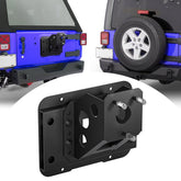 Oversize Spare Tire Mount Carrier up to 40 inches Tire Compatible with 2007-2018 Jeep Wrangler JK JKU Unlimited Heavy Duty Rear Wheel Bracket Back Rack Tailgate Holder Lift