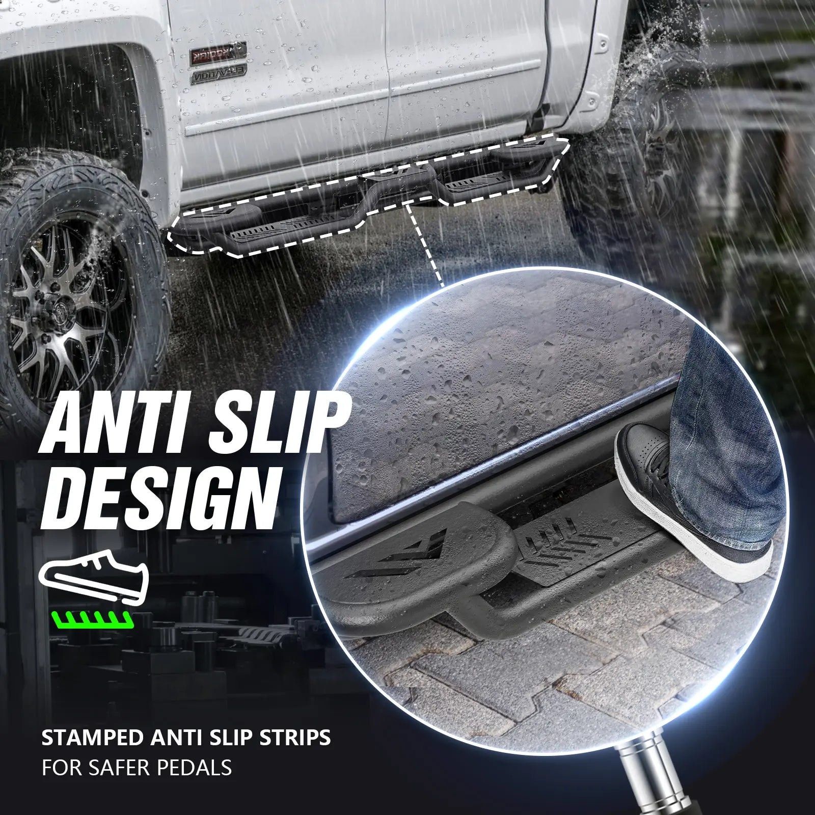 Yzona Running Boards 2019-2026 Silverado & Sierra 1500