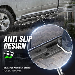 Three Raised Steps for Dodge Ram 1500 Running Boards(2009-2018), 2019-2024 Ram 1500 Classic, 2010-2026 Ram 2500 & 3500 CrewCab Side Steps | Yzona