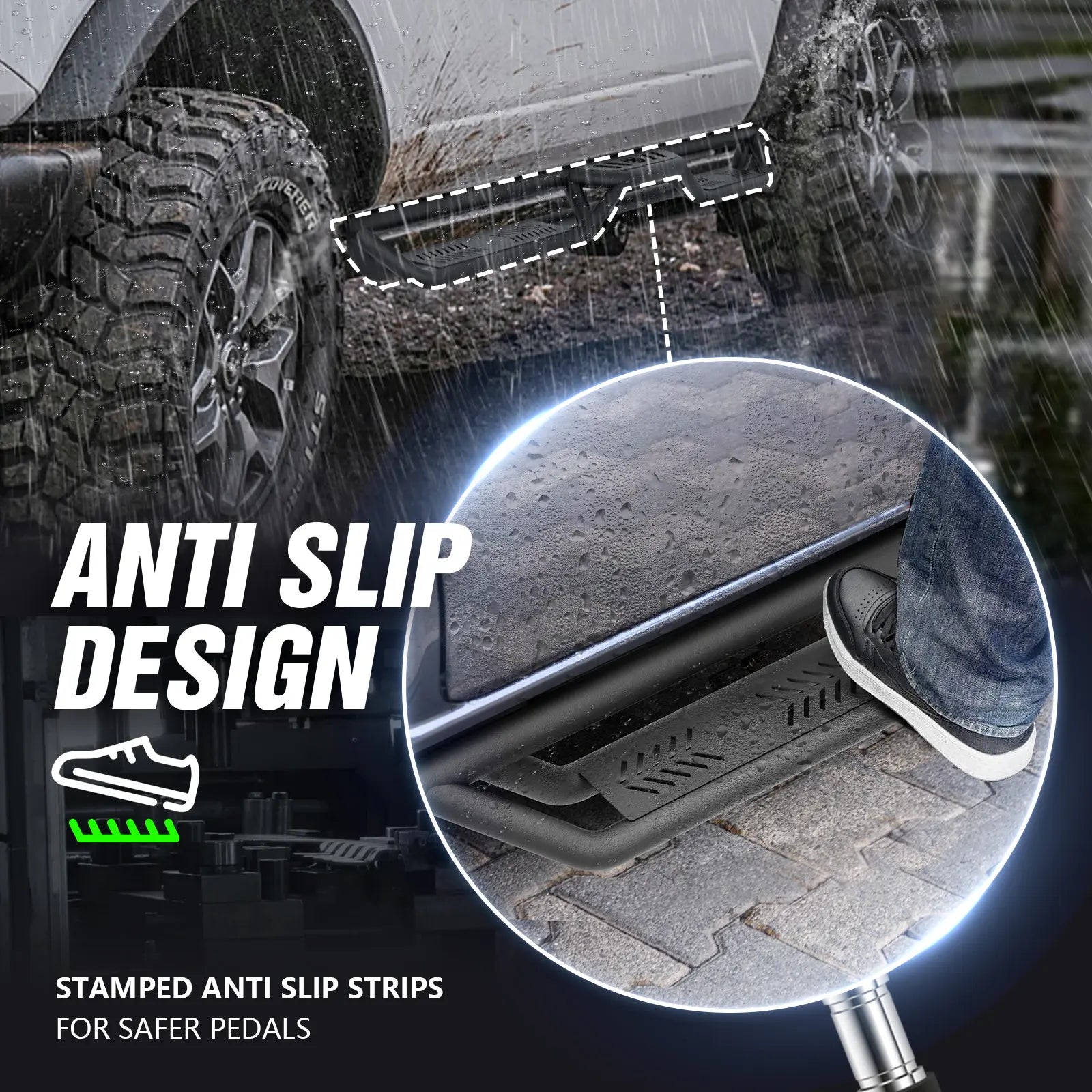 Running Boards for 2021-2025 Ford Bronco 4 Doors | Yzona