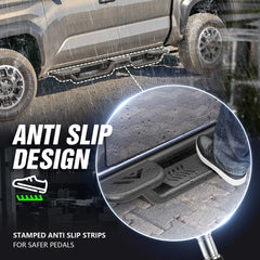 Frame Mounted Side Steps for 2024-2025 Tacoma Double Cab & Crew Cab