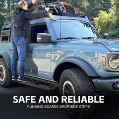 Ford Bronco Single Side Steps Compatible for 2021-2026 4 Doors