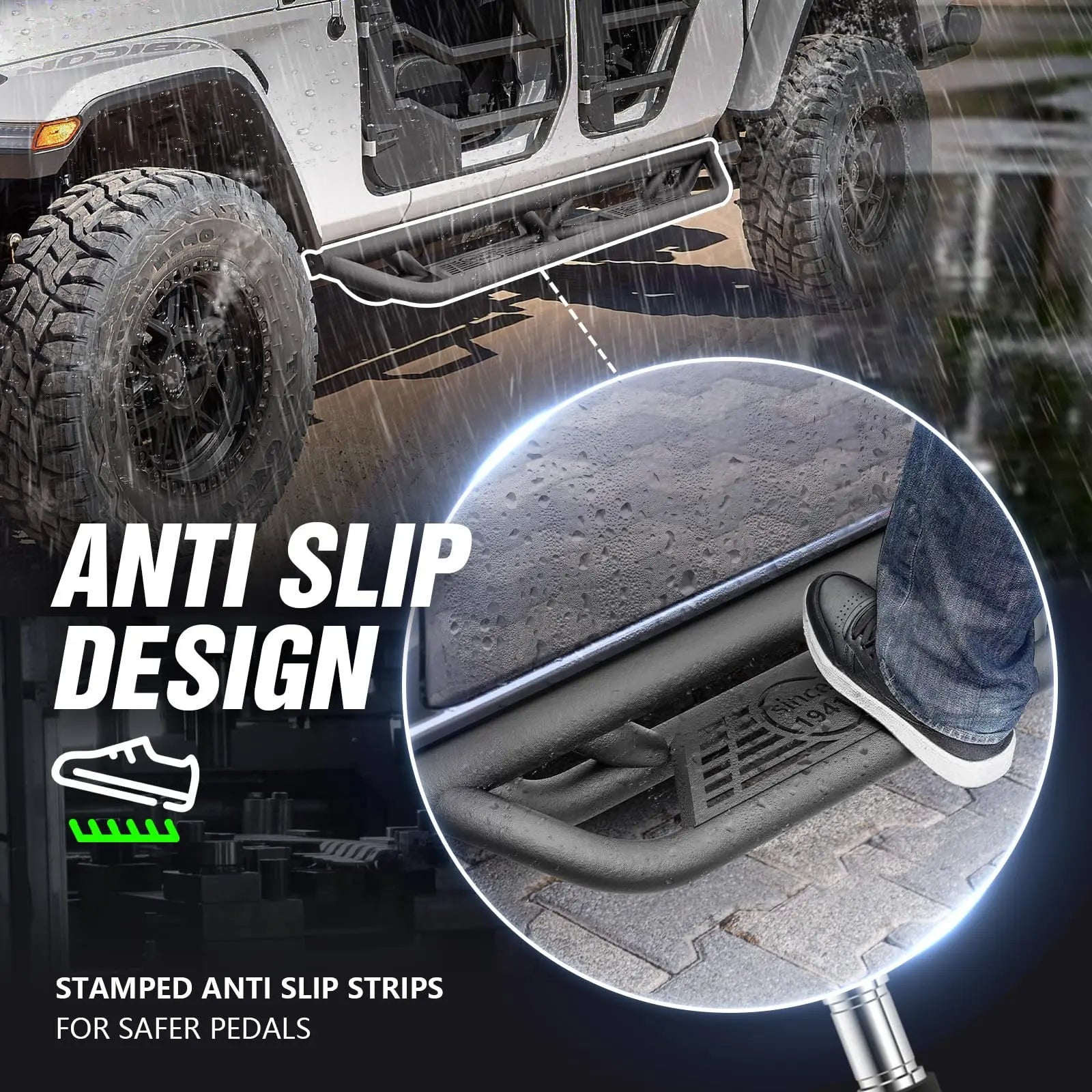 Best Jeep Gladiator Rubicon Running Boards Steps 2020-2023 2024 2025