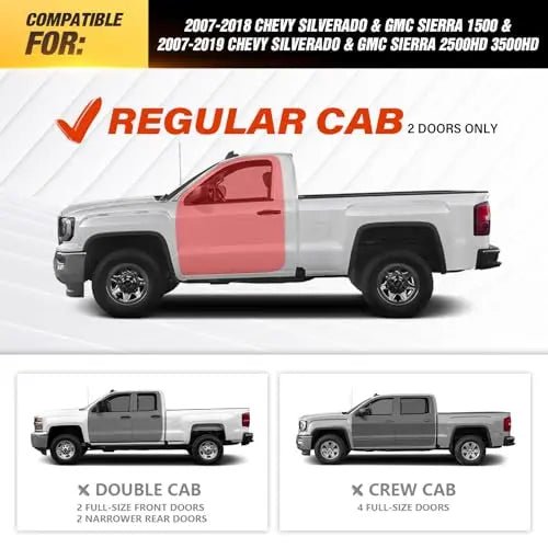 Best Running Boards for Chevy Silverado & GMC Sierra Regular Cab 2007-2019