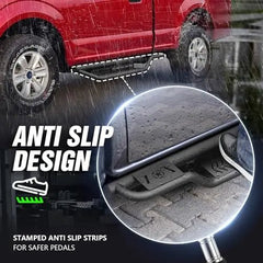 Sides Step Compatible with 2015-2026 Ford F150 & 2017-2026 Ford F250 F350 F450 F550 Regular Cab