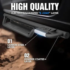 Regular Cab Running Boards Sides Step Compatible with 2005-2023 Toyota Tacoma 2 Doors