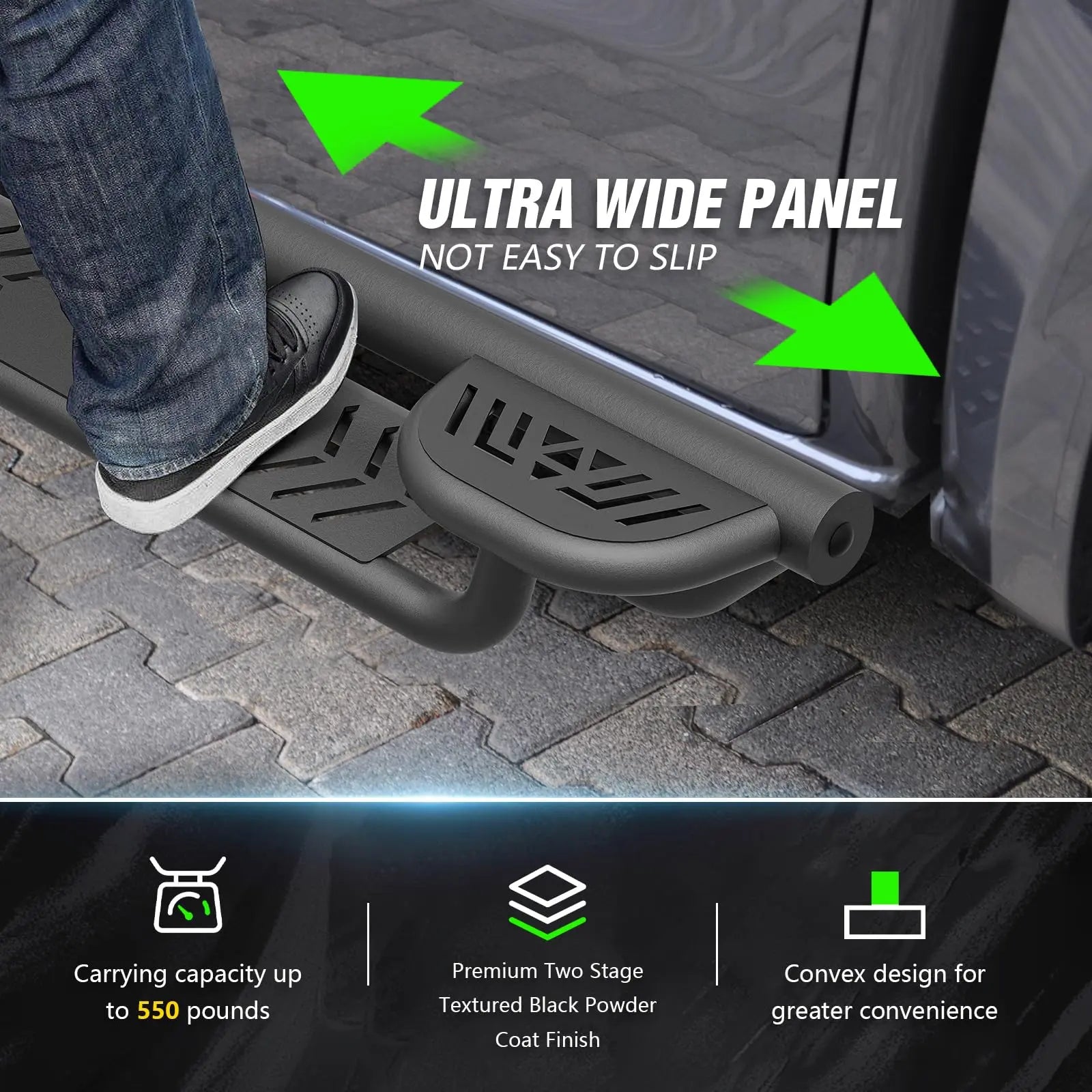 Drop Side Steps Compatible with Jeep Wrangler JL 2 Doors 2018-2026