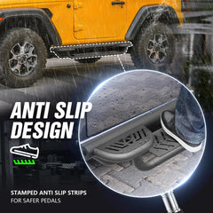 Drop Side Steps Compatible with Jeep Wrangler JL 2 Doors 2018-2026