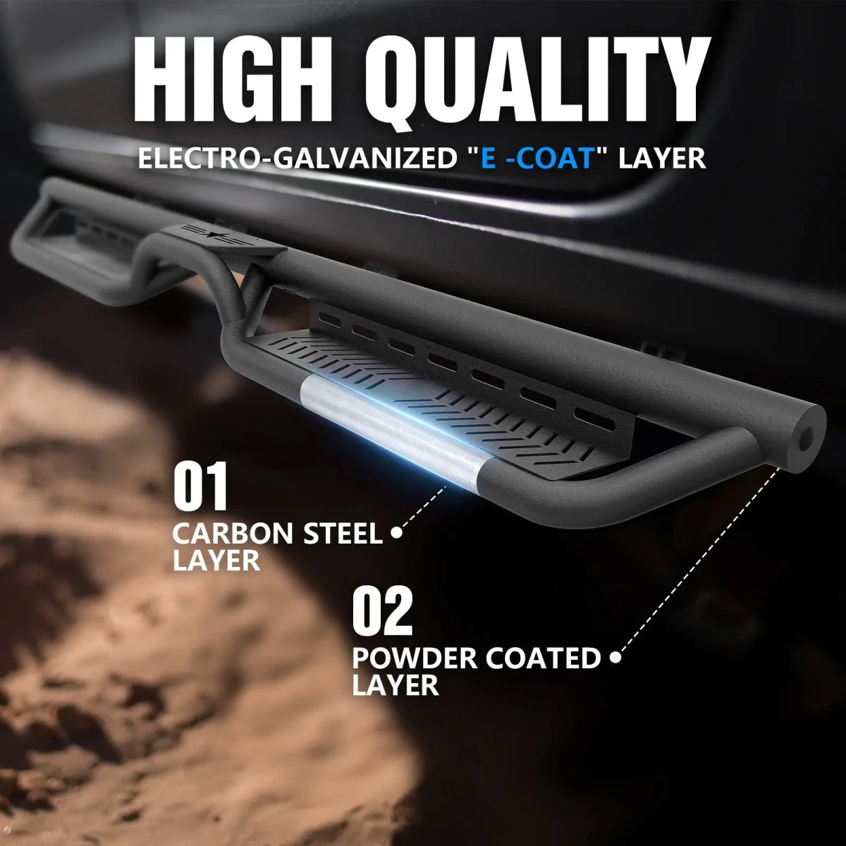 Running Boards for GMC Sierra 1500 & Chevy Silverado 2007-2018