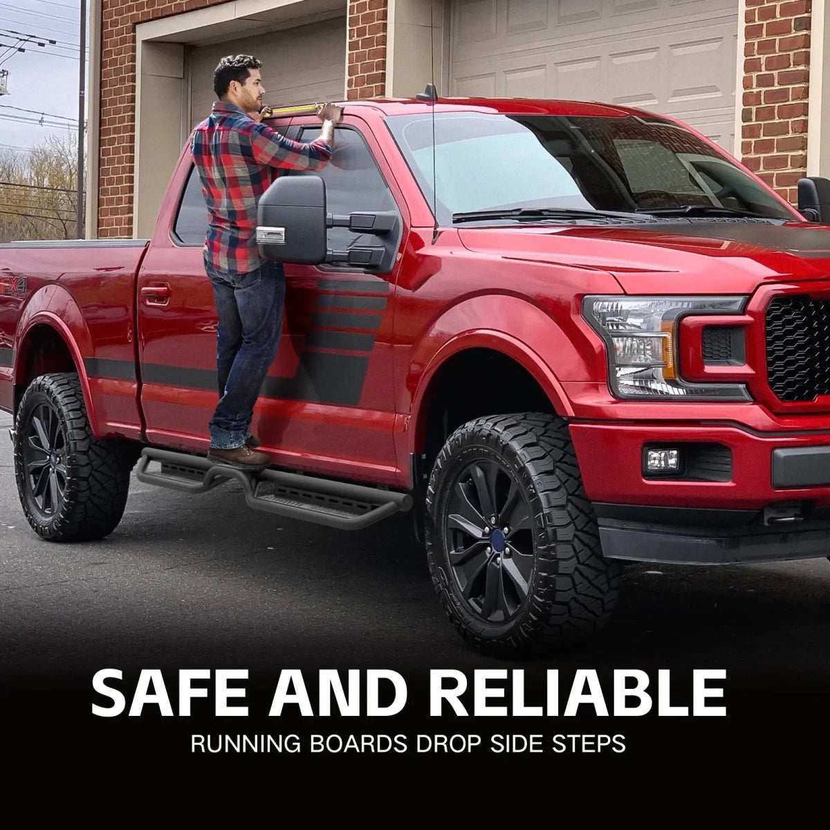 Truck Side Steps Running Boards 2017-2026 Ford F250 F350 Super Duty