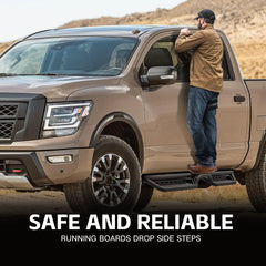 Crew Cab Side Steps for 2004-2025 Nissan Titan & XD 2016-2025 Type F