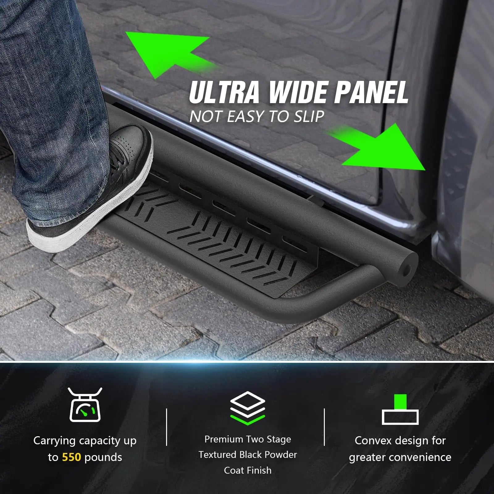 Crew Cab Side Steps for 2004-2025 Nissan Titan & XD 2016-2025 Type F