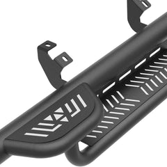 Side Steps Compatible with 2024 2025 Toyota Tacoma Double Cab & Crew Cab Three Raised Steps