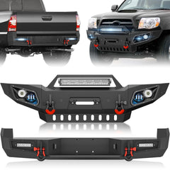 for Tacoma Pickup Truck Front and Rear Bumpers Compatible with 2005-2015 Toyota Tacoma 2nd Gen | Yzona