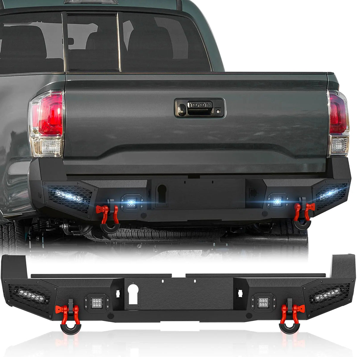 for Toyota Tacoma Aftermarket Bumpers Compatible with 2016-2023 Toyota Tacoma 3rd Gen | Yzona