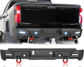 Rear Truck Bumpers Aftermarket Compatible with 2020-2023 Chevy Chevrolet Silverado & GMC Sierra 2500 3500 HD | Yzona