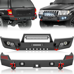 for Jeep WJ Bumpers Compatible with 1999-2004 Jeep 2nd Gen Grand Cherokee WJ | Yzona