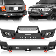 for Jeep WJ Bumpers Compatible with 1999-2004 Jeep 2nd Gen Grand Cherokee WJ | Yzona