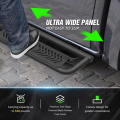 Drop Down Running Boards Side Steps Compatible with 2018-2025 Jeep Wrangler JL JLU Unlimited 4 Doors| Yzona