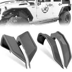 Jeep Wrangler Fender Flares Replacement Compatible with 2007-2018 Jeep Wrangler JK JKU Unlimited 2/4 Doors