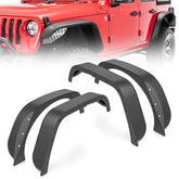 Yzona Steel Front & Rear Fender Flares Compatible with 2018-2025 Jeep Wrangler JL JLU Unlimited 2/4 Doors