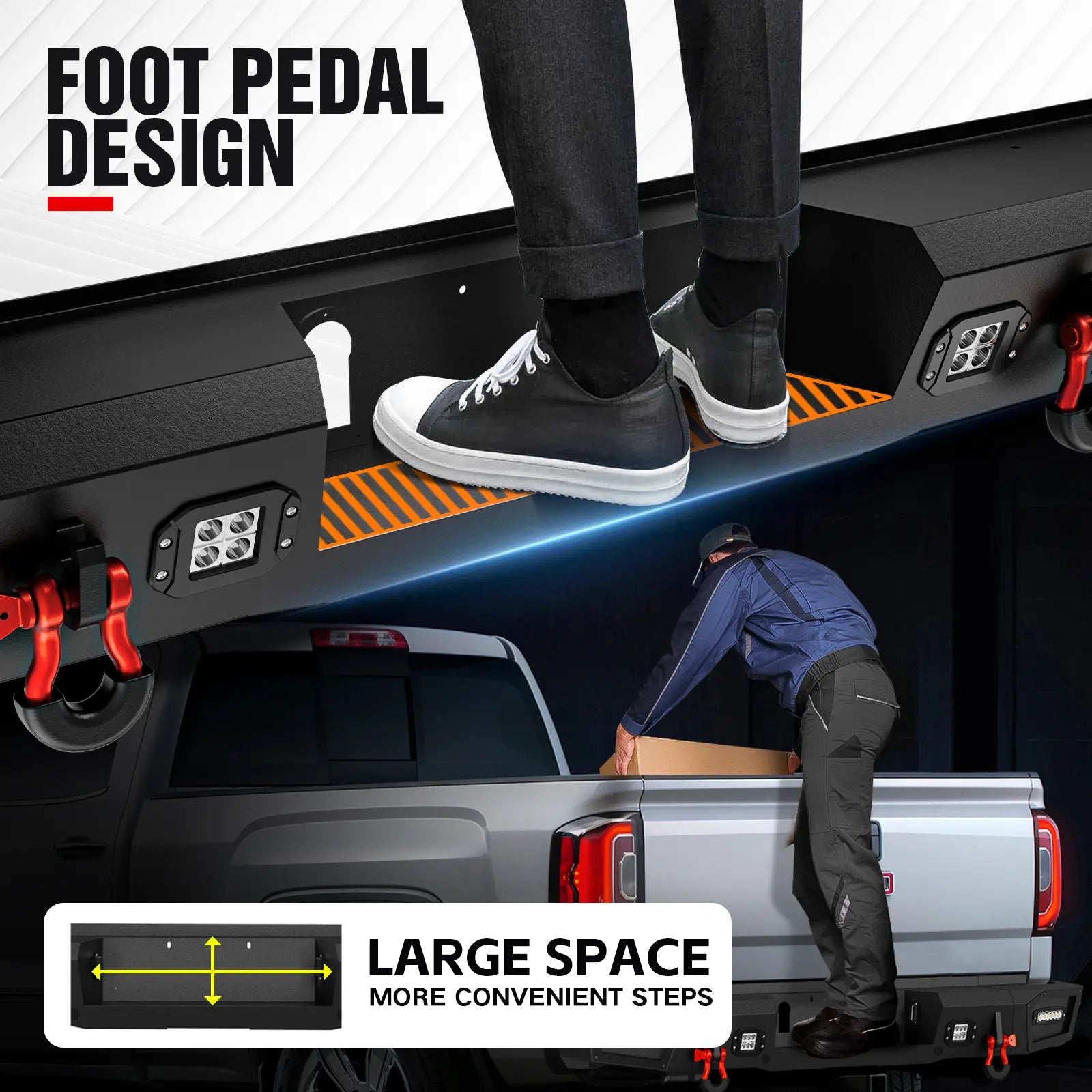 Aftermarket Rear Bumpers Compatible with 2021-2025 Ford Bronco