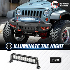 Aftermarket Front Bumpers Compatible with 2007-2018 Jeep Wrangler JK JKU Equipped - Yzona