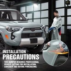 Truck Replacement Bumpers Compatible with 2015-2024 Toyota 4 Runner 5th Gen