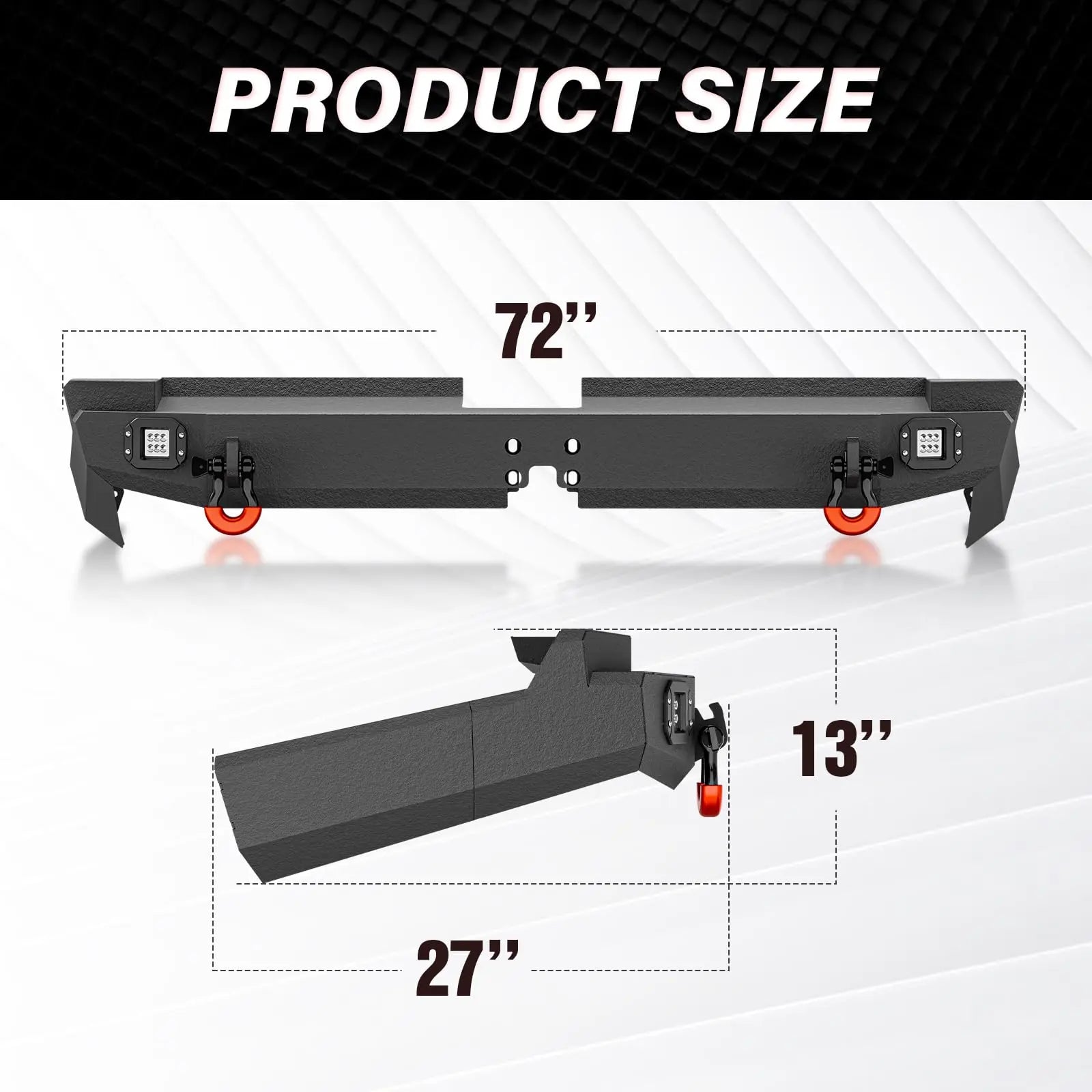 Rear Bumper for 2015-2024 Toyota 4 Runner 5th Gen