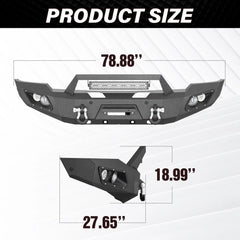 Ram 1500 Full Width Front Bumper Compatible with 2006 2007 2008