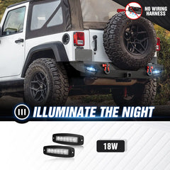 Aftermarket Rear Bumper for 2007-2018 Jeep Wrangler JK