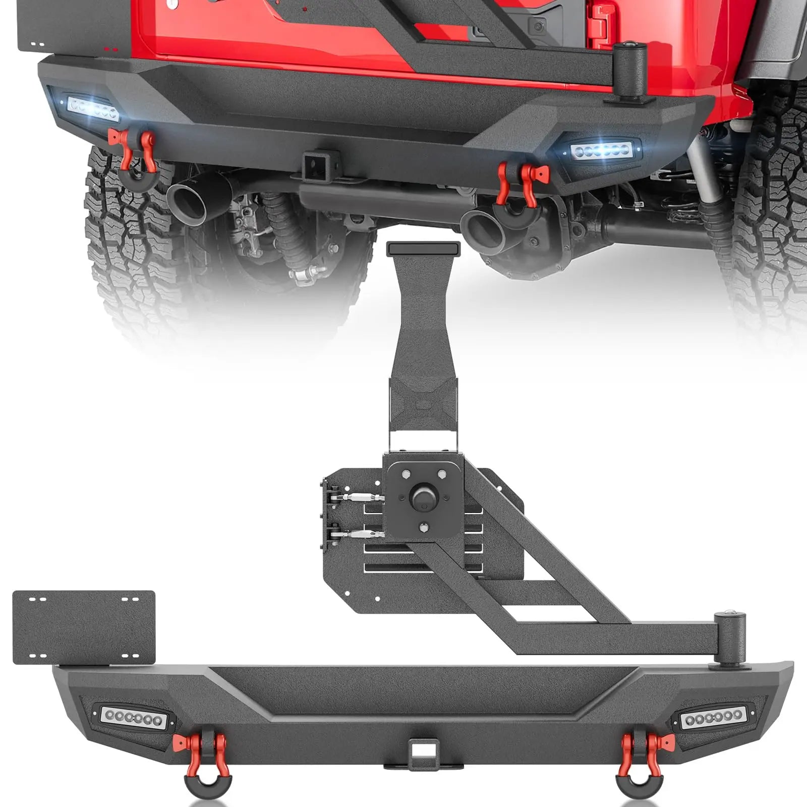 Steel Rear Bumper for 2018-2025 Jeep Wrangler JL JLU